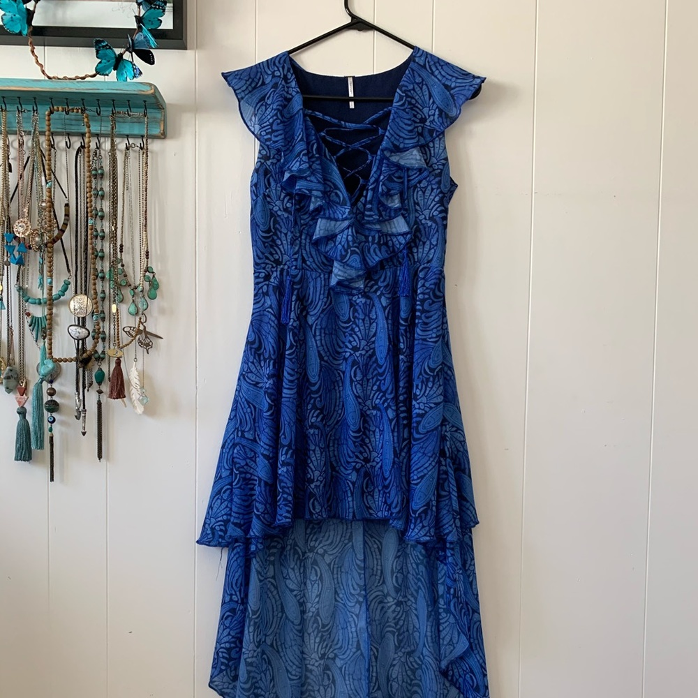 Free People Hi-Lo Paisley Dress